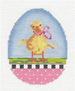 Kelly Clark - Easter Baby Duckling Egg handpainted Needlepoint Canvas by Kelly Clark