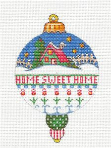 Christmas ~Home Sweet Home HP Needlepoint Canvas by Mary Englebreit from P. Pony