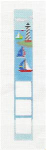 Key Tag ~ Sailing Boats Key Tag Fob Kit handpainted Needlepoint Canvas by Susan Roberts