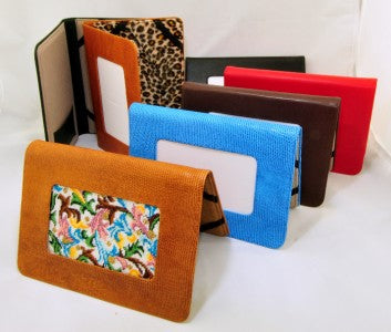 Accessory ~ Premium Leather E-BOOK COVER for Needlepoint Canvas ~ 6 Colors Available ~ by LEE Needle Art