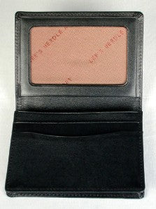Accessory ~ CREDIT CARD CASE Black Leather for 3.5" by 5" Needlepoint Canvas from LEE