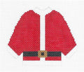 Sweater ~ SANTA SUIT KNITTED SWEATER handpainted 13 Mesh Needlepoint Canvas by Silver Needle