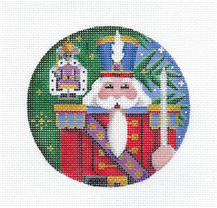 Christmas ~ Nutcracker SOLDIER & MOUSE KING handpainted Needlepoint Canvas by Rebecca Wood