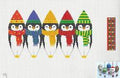 Ornament ~ 3-D Penguin Huddle Hot Air Balloon handpainted 18 mesh Needlepoint Canvas by Susan Roberts
