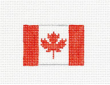 Canvas ~ CANADIAN MOUNTIE SANTA Needlepoint Canvas & Stitch Guide by Kathy Schenkel