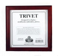 Accessories ~ Mahogany Stain Solid Wood 6" Trivet w/ Glass Insert for Needlepoint, Cross Stitch by Sudberry House
