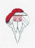Christmas ~ Bearded Santa Ornament handpainted Needlepoint Canvas by ZIA ~ Danji