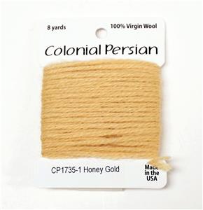 3 Ply Persian Wool "Honey Gold" #1735 Needlepoint Stitching Fiber by Colonial USA Made