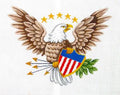 Patriotic Canvas ~ Patriotic Bald Eagle handpainted 13 Mesh LG. Needlepoint Canvas Pillow by Silver Needle