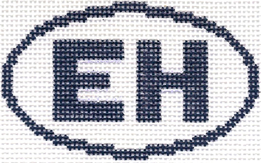 Travel Sign ~ East Hampton, New York SIGN handpainted Needlepoint Canvas by Silver Needle