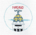 Travel Round ~ MADRID, SPAIN handpainted Needlepoint Canvas by Kathy Schenkel