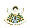 Christmas Angel ~ 12 Days of Christmas ~ EIGHT MAIDS MILKING Angel Needlepoint Canvas Painted Pony