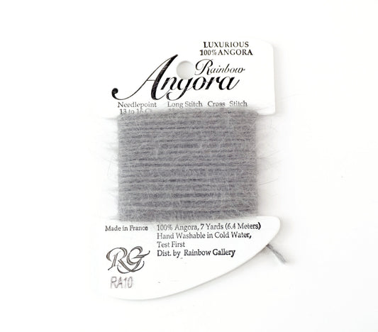 Angora Fiber "MED. Gray " #RA10  7 Yds.  Needlepoint Stitching Thread by Rainbow Gallery