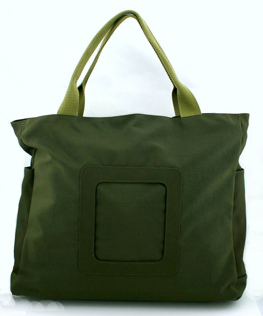 Accessory ~ "Computer Bag" in Dark Olive Green for handpainted Needlepoint Canvases by Lee *RETIRED*