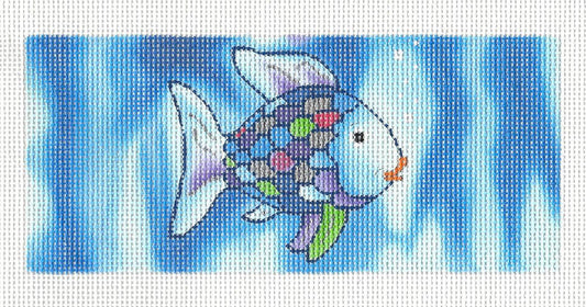 The RAINBOW FISH handpainted BB Insert handpainted Needlepoint Canvas by LEE Needle Art