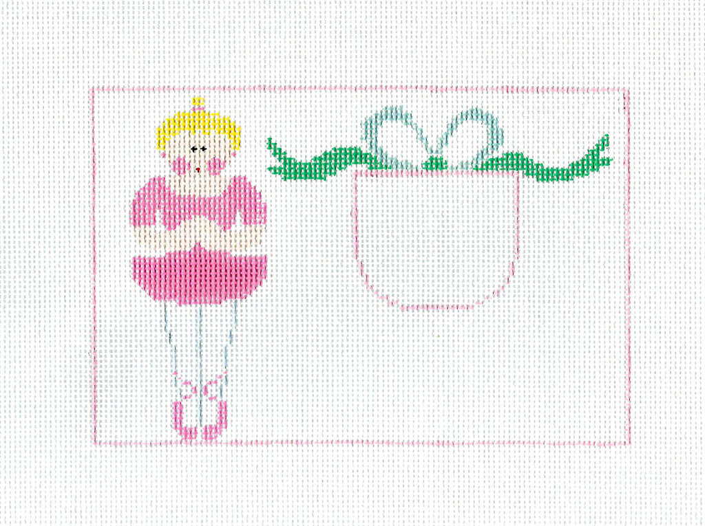 Tooth Fairy SET ~ BALLET Tooth Fairy Pillow  2 Canvas SET, handpainted Needlepoint Canvas by Kathy Schenkel