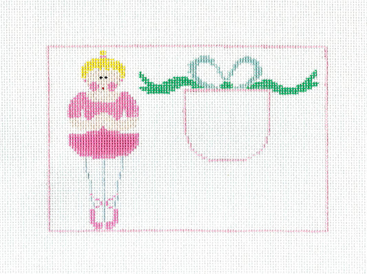 Tooth Fairy SET ~ BALLET Tooth Fairy Pillow  2 Canvas SET, handpainted Needlepoint Canvas by Kathy Schenkel