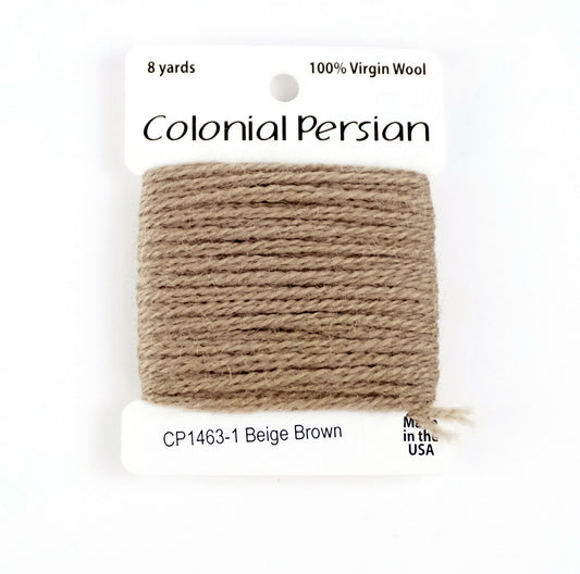 3 Ply Persian Wool  "Beige Brown" #1463 Needlepoint Thread by Colonial ~ USA Made