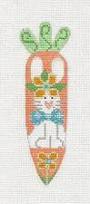 Carrot ~ Easter Bunny With Bowtie Carrot Adorable handpainted needlepoint canvas from Danji