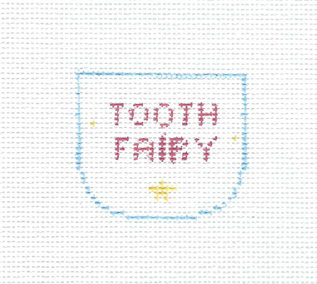 Tooth Fairy Canvas ~ Butterfly Tooth Fairy Pillow  2 Canvas SET, handpainted Needlepoint Canvas by Kathy Schenkel