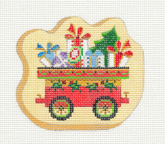 Train~Car With Gifts Galore on hand painted Needlepoint Canvas~ by Strictly Christmas