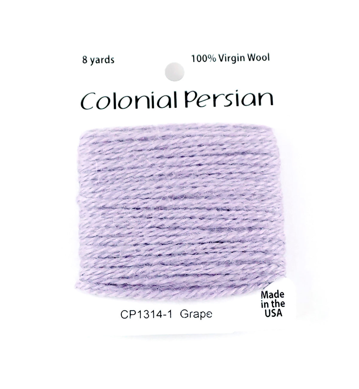3 Ply Persian Wool " Grape" #1314 Needlepoint Thread by Colonial ~ USA Made