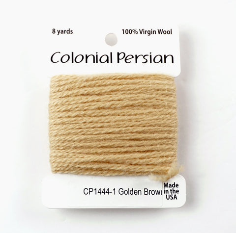 3 Ply Persian Wool  "Golden Brown" #1444 Needlepoint Thread by Colonial ~ USA Made