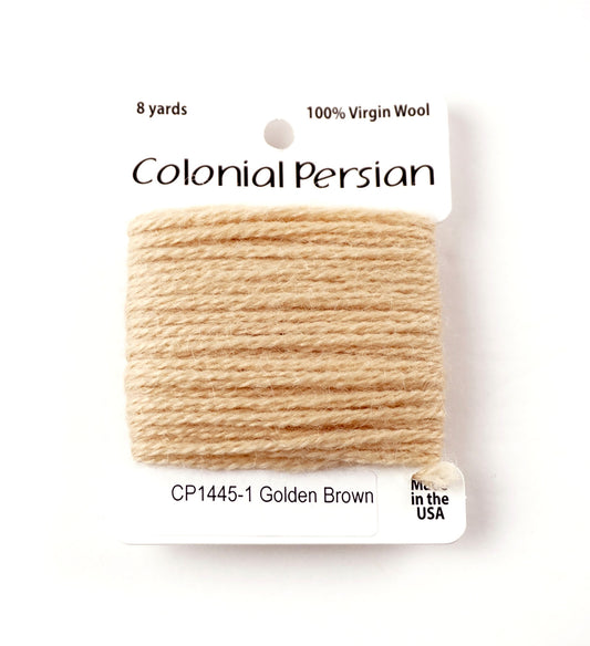 3 Ply Persian Wool  "Golden Brown" #1445 Needlepoint Thread by Colonial ~ USA Made