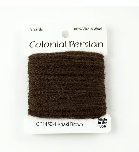 3 Ply Persian Wool  "Khaki Brown" #1450 Needlepoint Thread by Colonial ~ USA Made