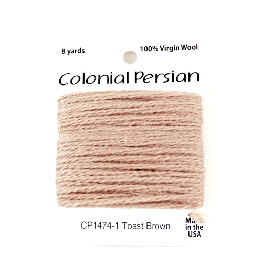3 Ply Persian Wool  "Toast Brown" #1474 Needlepoint Thread by Colonial ~ USA Made