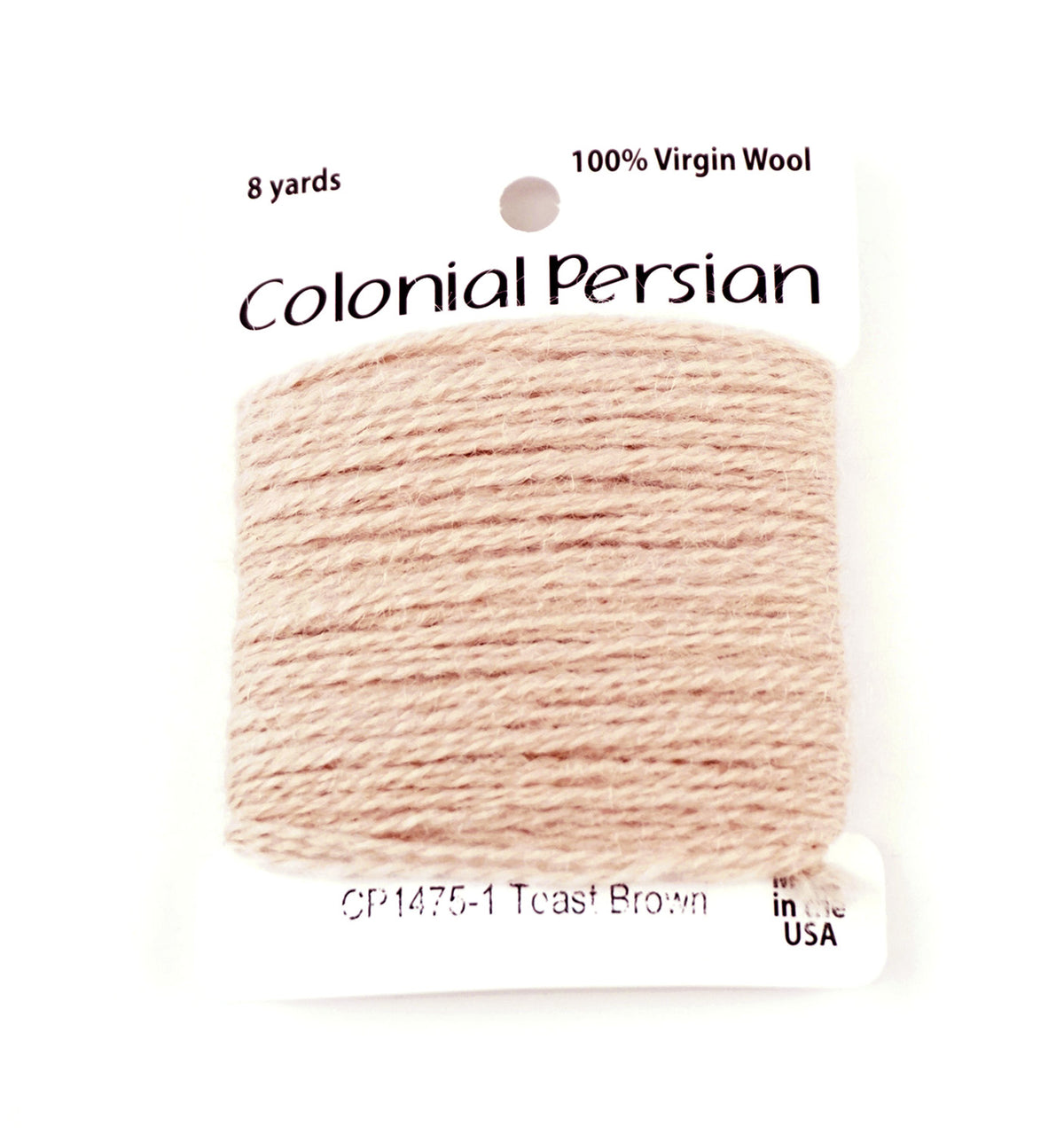 3 Ply Persian Wool " Toast Brown" #1475 Needlepoint Thread by Colonial ~ USA Made