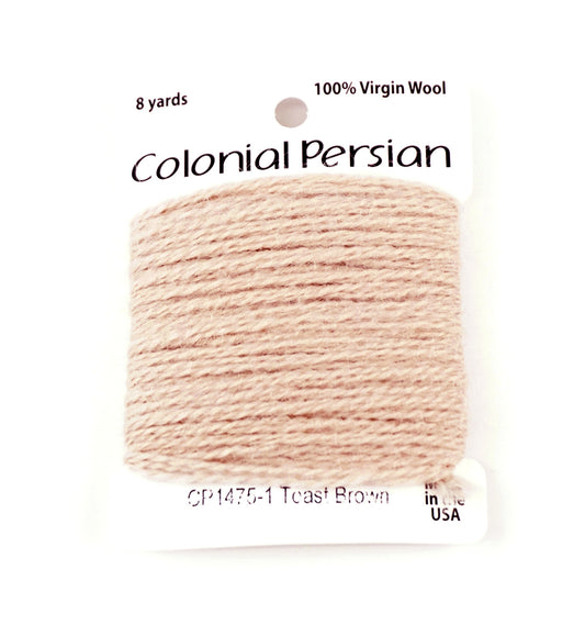 3 Ply Persian Wool " Toast Brown" #1475 Needlepoint Thread by Colonial ~ USA Made