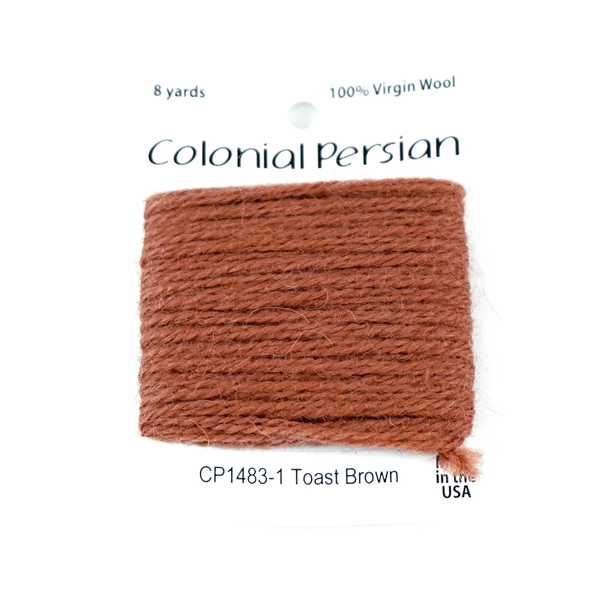 3 Ply Persian Wool  "Toast Brown" #1483 Needlepoint Thread by Colonial ~ USA Made