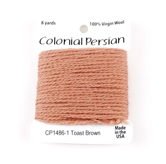3 Ply Persian Wool "Toast Brown" #1486 Needlepoint Thread by Colonial ~ USA Made