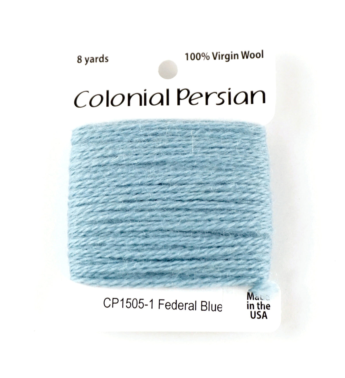 3 Ply Persian Wool "Federal Blue" #1505 Needlepoint Stitching Thread by Colonial ~ USA Made
