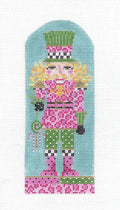 Kelly Clark Canvas ~ Nutcracker Ornament  "Cheetah King" handpainted Needlepoint Canvas