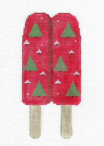 Dream Bar ~ Christmas Trees Dream Bar handpainted Needlepoint Canvas by Kathy Schenkel