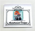 Magnet ~ Magnet Glass Skunk & Daisy Needle Holder for Needlepoint & Sewing by S. Church