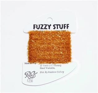 FUZZY STUFF GOLD BROWN #FZ30 Stitching Fiber 15 Yd. Needlepoint Thread Rainbow Gallery
