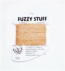 FUZZY STUFF BLOND #FZ38 Stitching Fiber 15 Yd Needlepoint Thread Rainbow Gallery