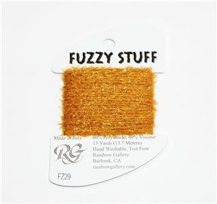 FUZZY STUFF GOLDY BROWN #FZ29 Stitching Fiber 15 Yd. Needlepoint Thread Rainbow Gallery