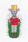 Christmas ~ MOUSE KING Nutcracker handpainted 18 Mesh Needlepoint Ornament Canvas by Susan Roberts