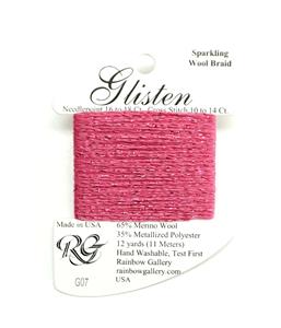 GLISTEN Sparkling Braid #07 "Paris Pink" Needlepoint Thread Rainbow Gallery