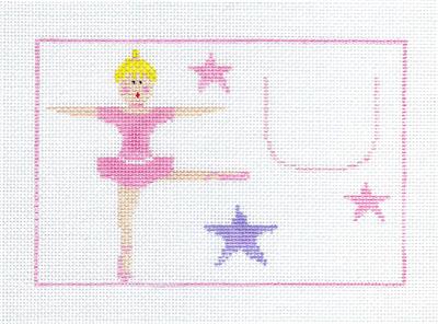 Tooth Fairy Canvas ~ Tooth Fairy Pillow BALLERINA  2 Canvas SET, HP Needlepoint Canvas by Kathy Schenkel