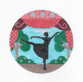 Dramatic Sports ~ DANCE ~ handpainted Needlepoint Ornament Canvas by CH Designs from Danji