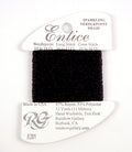 Fibers ~ ENTICE Braid #E201 "Jet Black" Stitching Fiber 12 Yards Needlepoint Stitching Thread - Rainbow Gallery