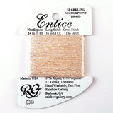 ENTICE Braid #E333 "Peach Glow" Sparkling Stitching Fiber 12 Yards Needlepoint Stitching Thread - Rainbow Gallery