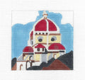 Travel ~ FLORENCE, ITALY 4" Sq. Travel Coaster Handpainted Needlepoint Canvas by Melissa Prince