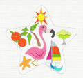 Travel ~ FLORIDA STAR handpainted Needlepoint Canvas Ornament by Raymond Crawford