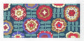 Insert Canvas ~ Folk Flowers Design handpainted Needlepoint Canvas ~ BR Insert ~ 8.25" by 4" by LEE